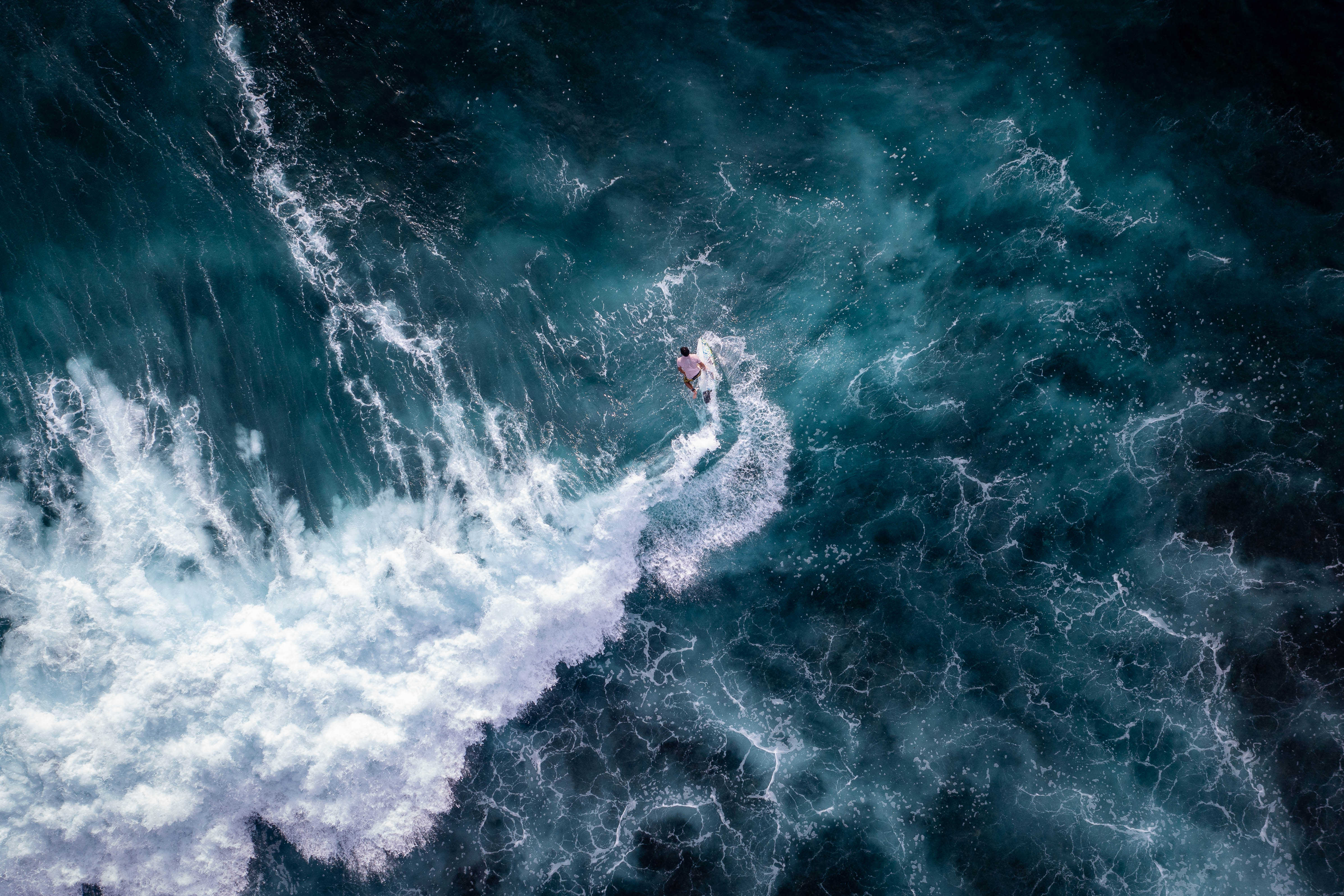 Bronte Surfer aerial photography wall art print