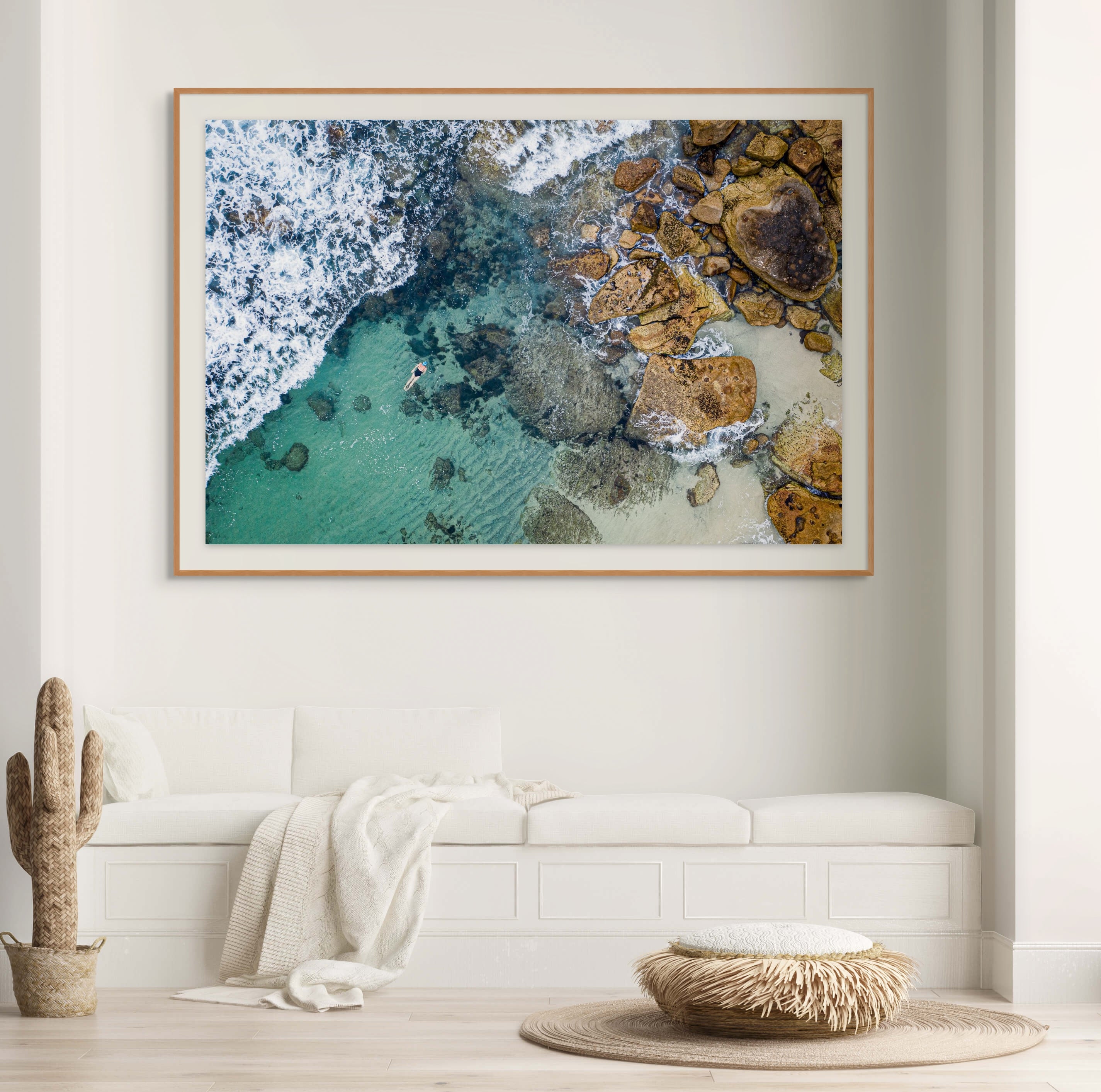 Bronte coastal aerial photography fine art print