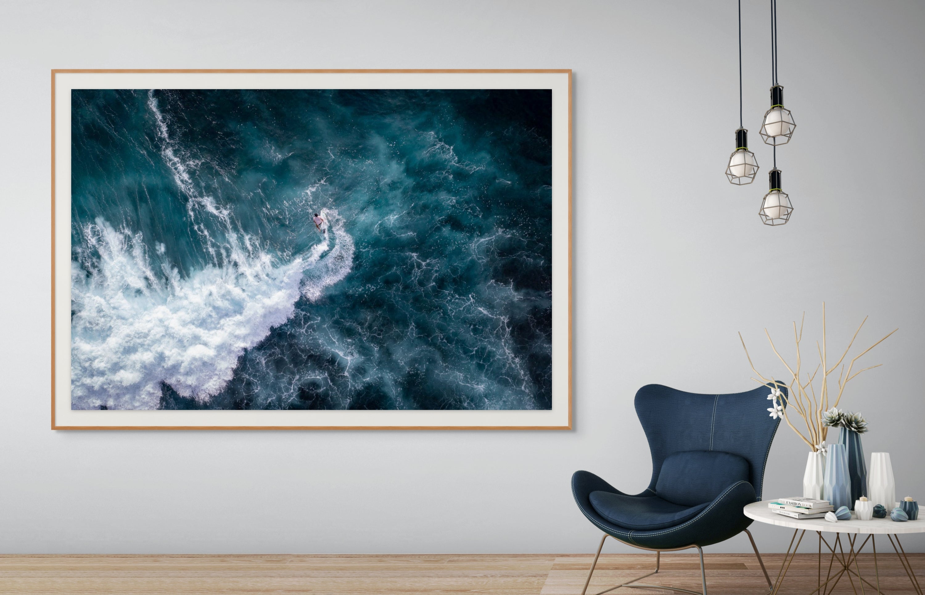 Bronte Beach ocean surfer wall art Australia