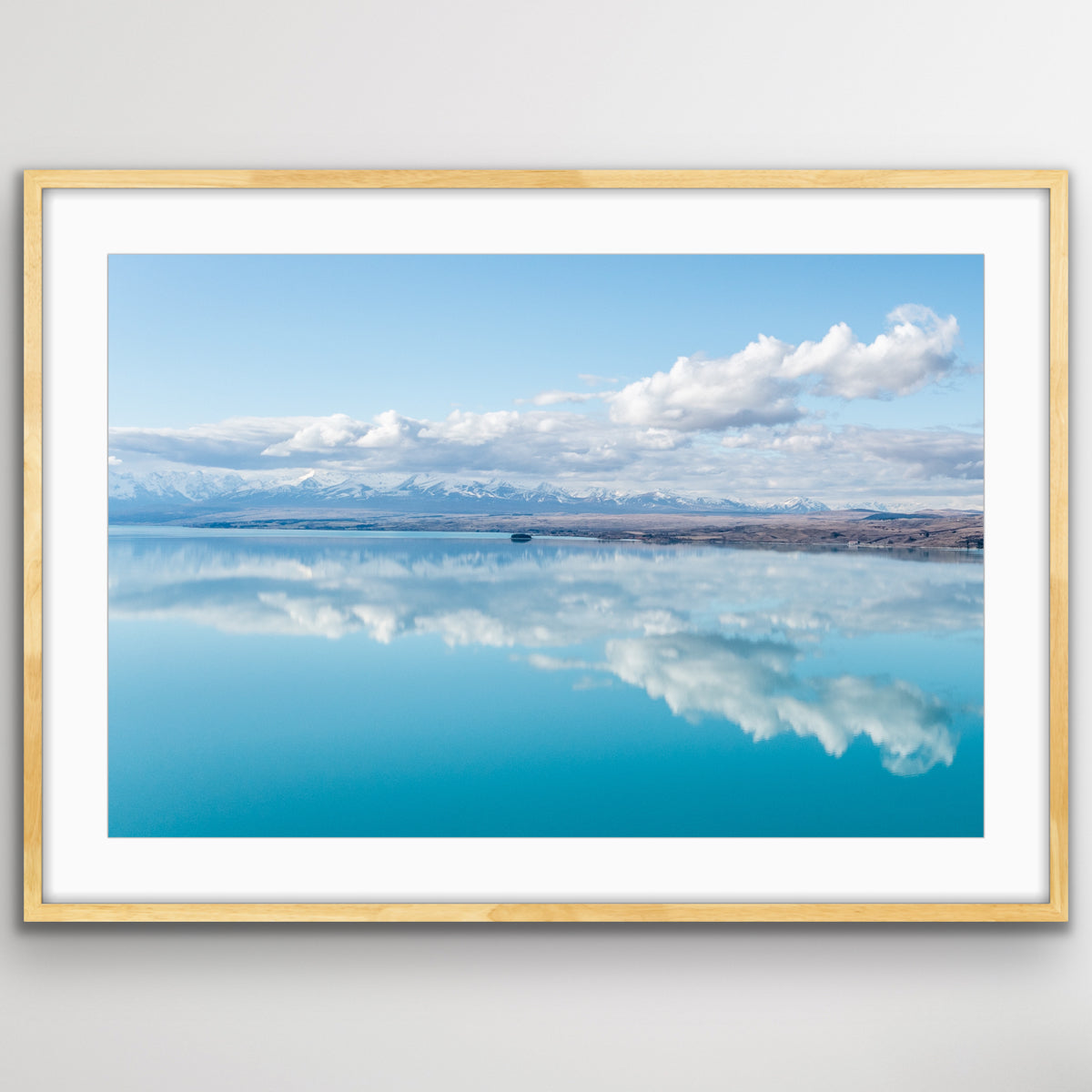Drone aerial view of Lake Tekapo fine art wall art photography print