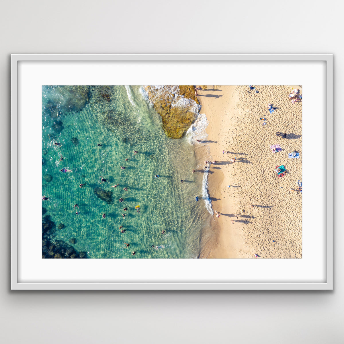 Sydney Bronte Beach clear water drone photography fine art print