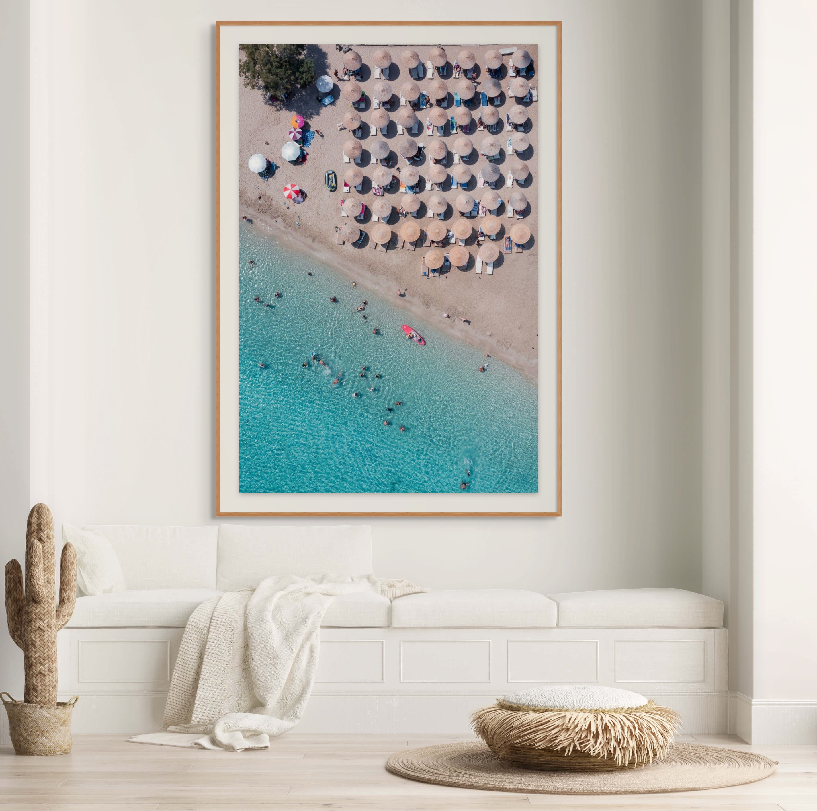 Kythira Greece aerial print captured by drone vibrant coastal hues