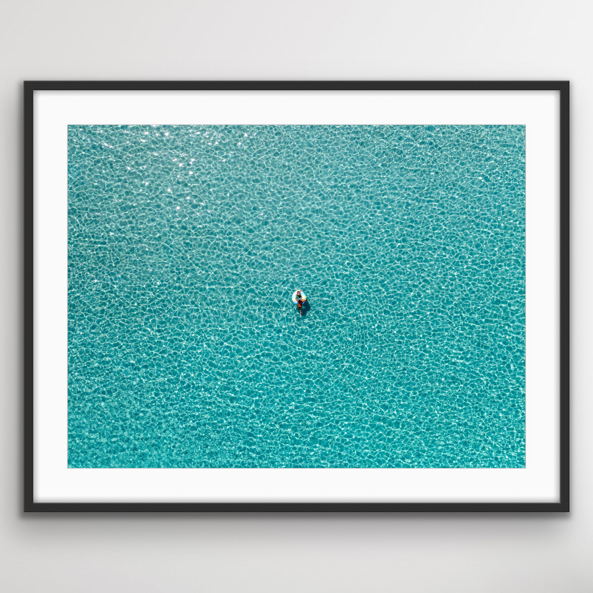 Greece Kythira aerial coastal landscape photo print with vibrant blue water