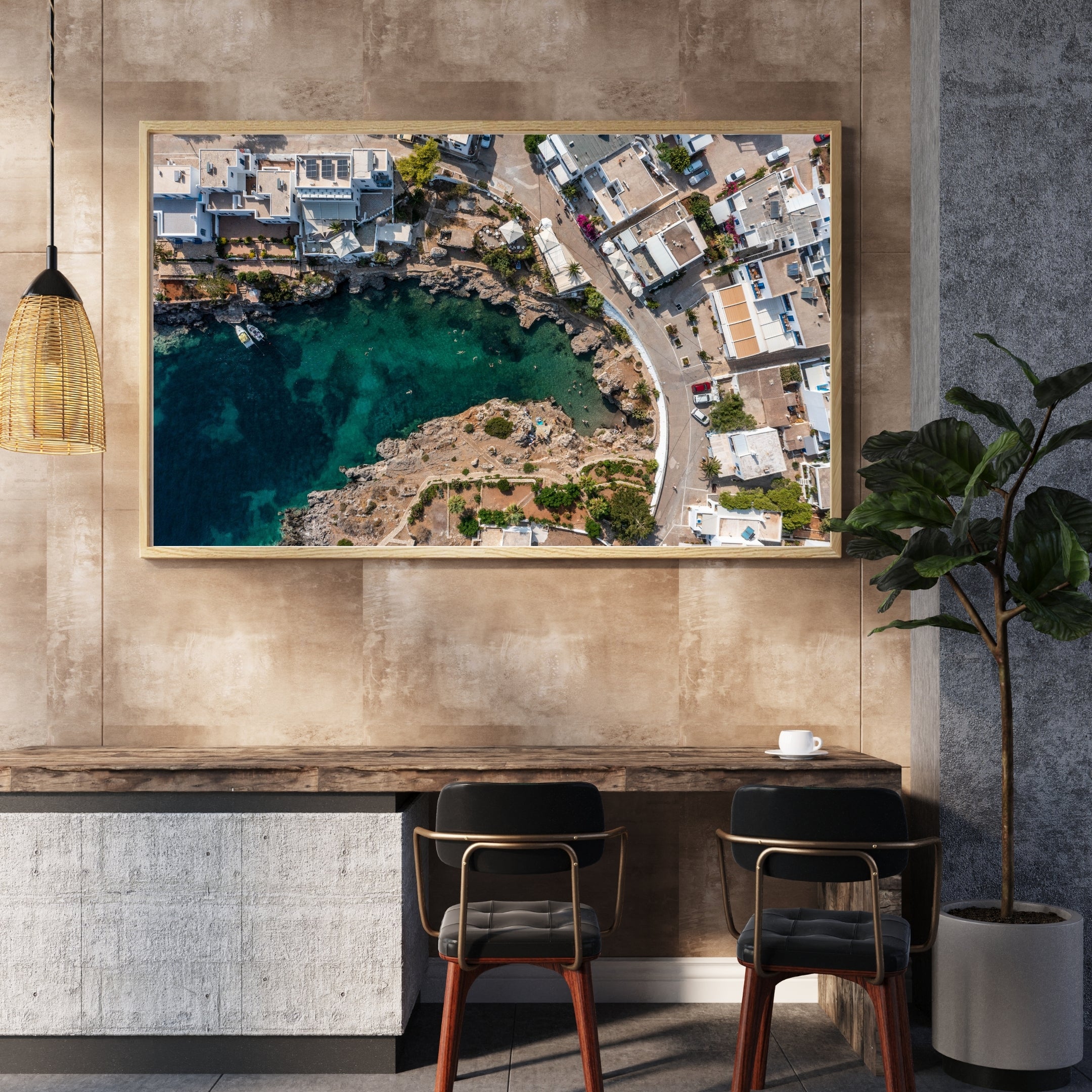 Kythira Greece aerial print captured by drone fine art photography”