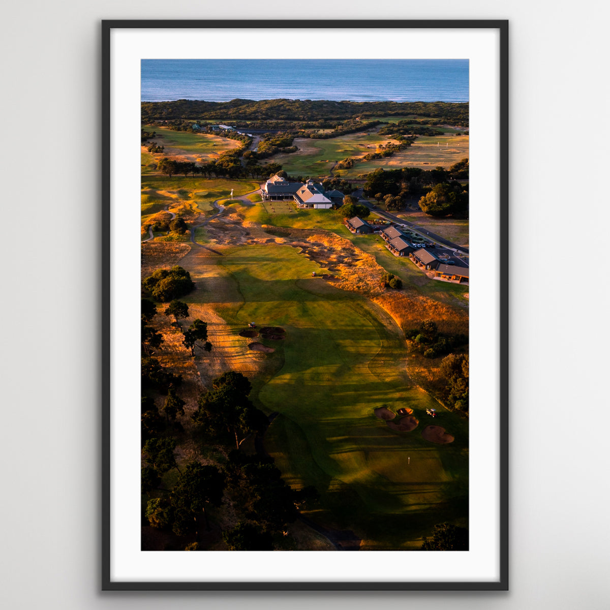 Surf Coast golf course aerial photography print Victoria