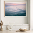 Surf Coast Victoria sunrise surfers drone photography print