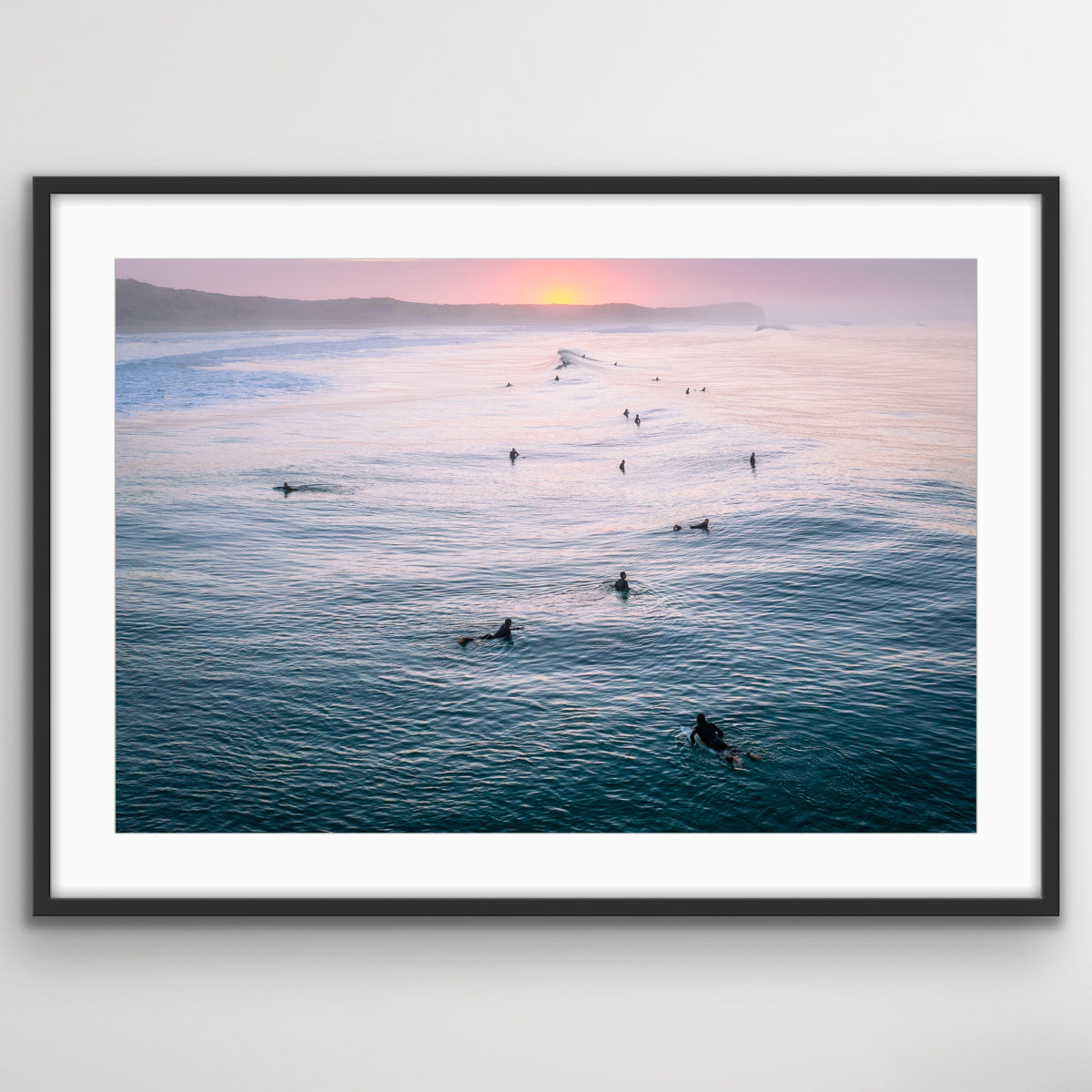 Geelong 13th Beach surfers ocean photography print
