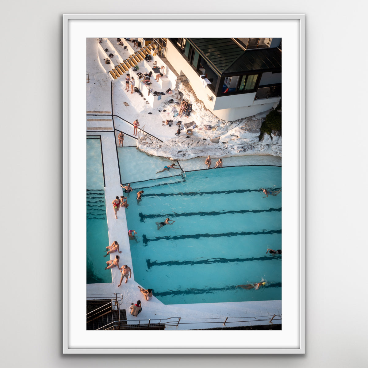 Sydney Bondi Icebergs Pool large wall art print from above”