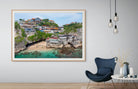 Uluwatu Cliff Bali aerial print captured by drone, fine art photography