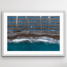 Mediterranean beach Positano aerial photography