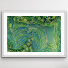 Aerial photograph of Bali terraced rice fields wall art print