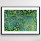 Drone aerial view of Bali rice terraces fine art wall art photography print