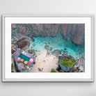 Aerial photograph of Uluwatu Reef and deep blue ocean