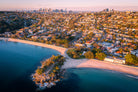 Balmoral Beach Sydney aerial wall art print