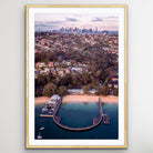 Sydney harbour coastline photographed from above fine art photography

