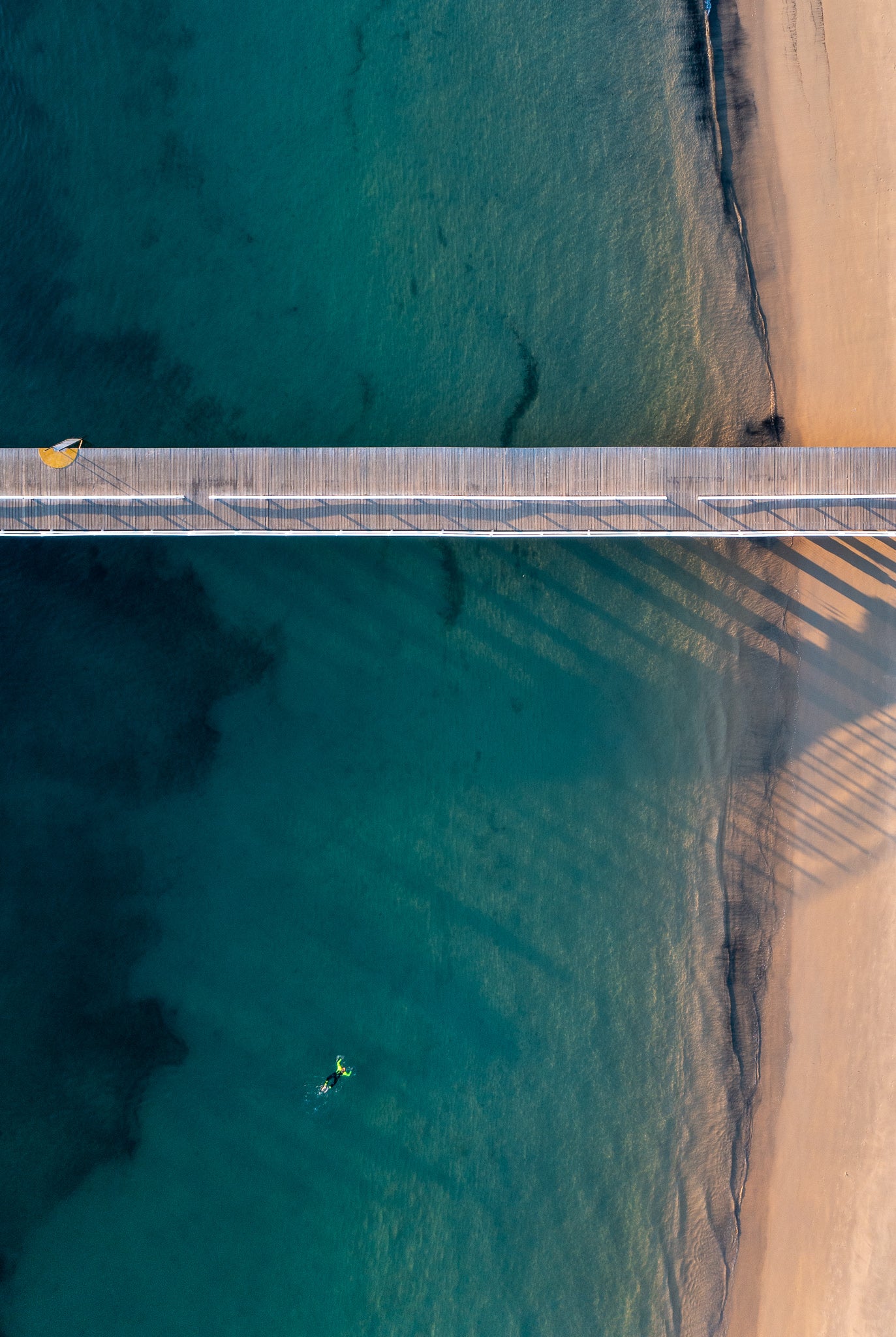 Balmoral Pier Sydney aerial wall art print