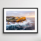 Bondi headland golden hour coastal wall art