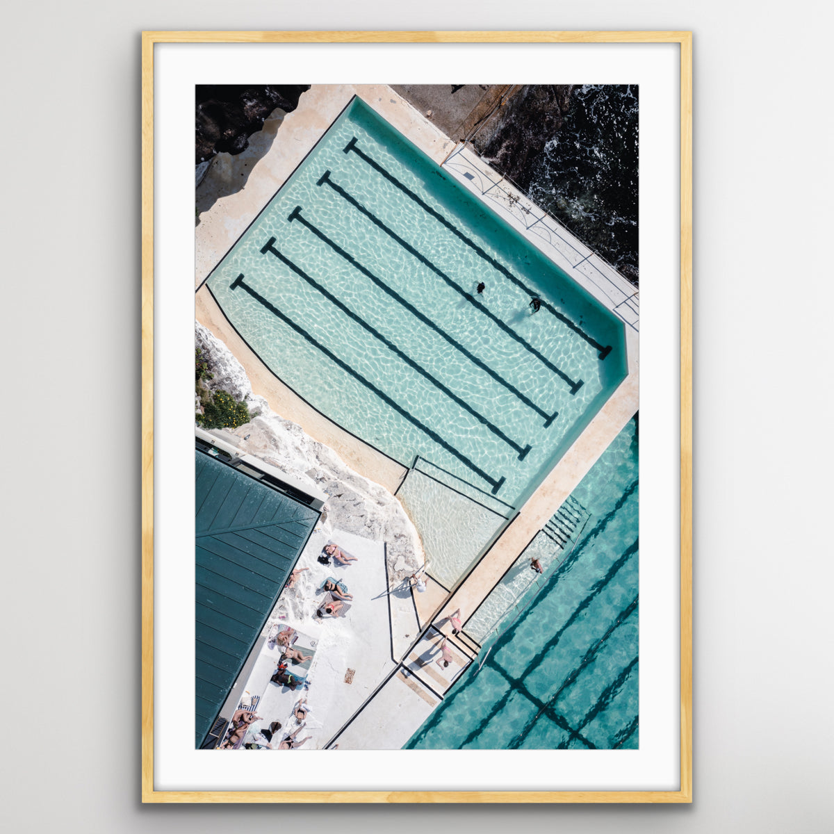 Sydney Bondi Icebergs pool aerial fine art print