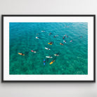 Bondi lineup surfers fine art print for coastal home decor