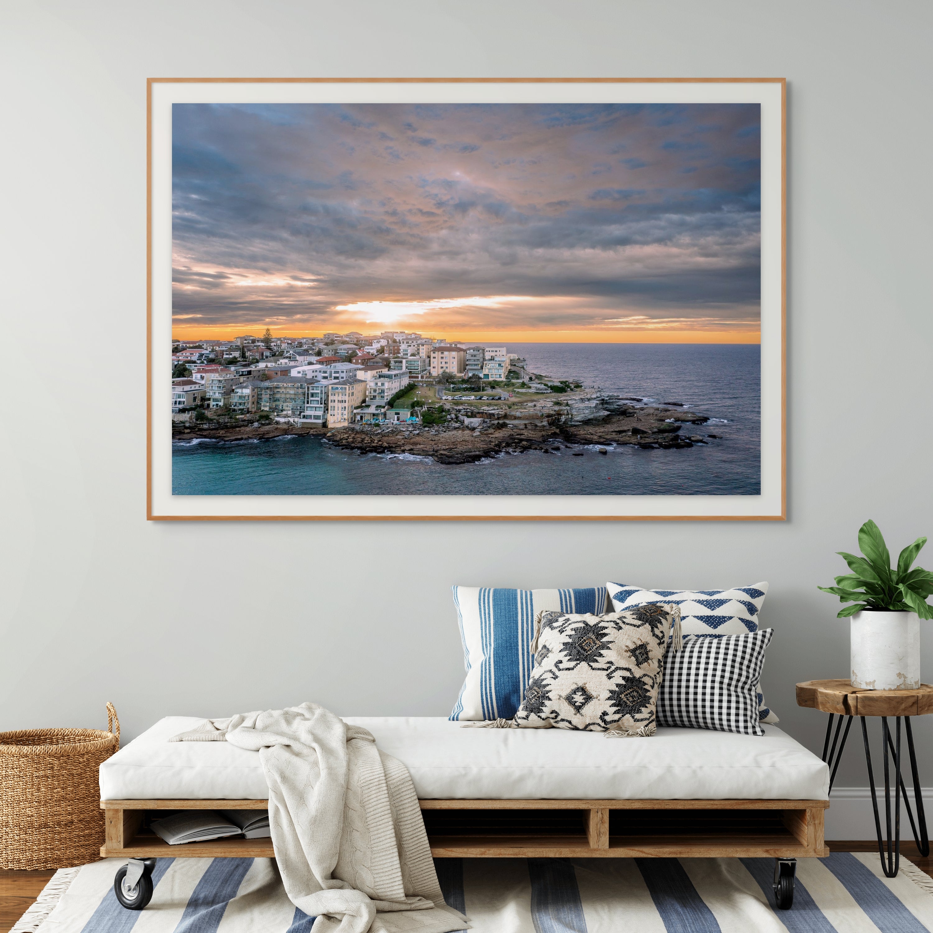 Explosion of Light Bondi Beach aerial print captured by drone fine art photography