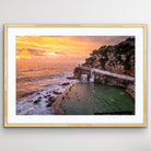Sydney Bronte Sunrise aerial coastal landscape photo print