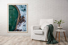 Bronte Pool wall art print featuring swimmers and ocean waves Sydne