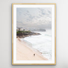Bronte Beach surfer aerial photography print coastal wall art