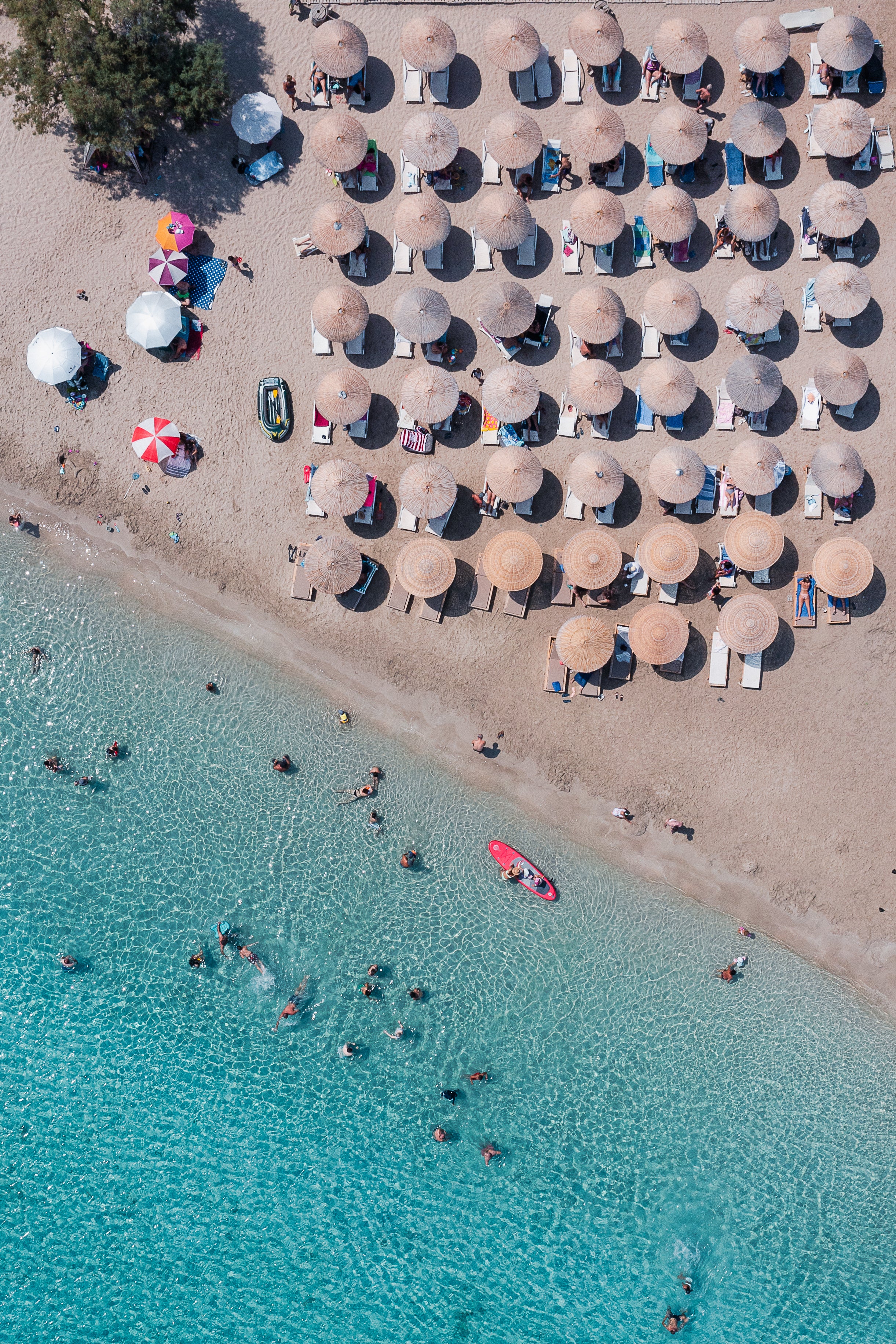 Colours of Kythira aerial photography print showing Greece coastal hues