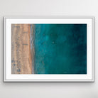 Coogee Beach ocean and sand aerial wall art print