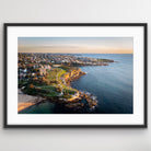 Coogee Beach aerial photography print coastal wall art Australia