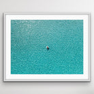 Aerial photograph of Kythira clear Mediterranean water wall art print