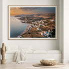 Kythira sunrise aerial print captured by drone, fine art photography