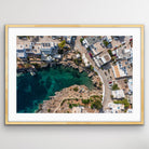 Greece Kythira top down aerial landscape photo print