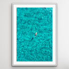 Manly Beach solo surfer ocean photography print