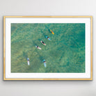 Manly Beach surfers aerial photography print coastal wall art Sydney