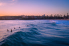 Manly Surfers at Dawn aerial wall art print Sydney