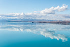 Lake Tekapo aerial photography print showing vibrant turquoise water in New Zealand