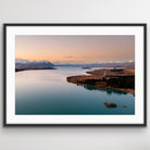 New Zealand Lake Tekapo sunrise aerial landscape photo print