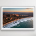 Point Addis ocean cliffs and beach in golden hour aerial photo for coastal wall decor