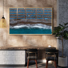 Positano beach umbrellas Italy drone photography