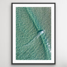Bondi Beach surfer aerial photography print coastal wall art Sydney
