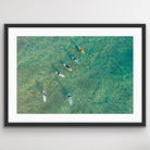 Manly Beach surfers aerial photography print coastal wall art Sydney