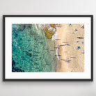 Bronte Beach ocean top down coastal home decor print