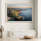 Coogee Beach ocean and sand aerial wall art print