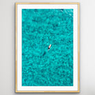 Manly Beach solo surfer ocean photography print