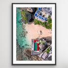 Bali Uluwatu umbrellas coastal aerial wall art photography”