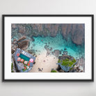 Drone aerial view of Uluwatu Reef coastal landscape wall art